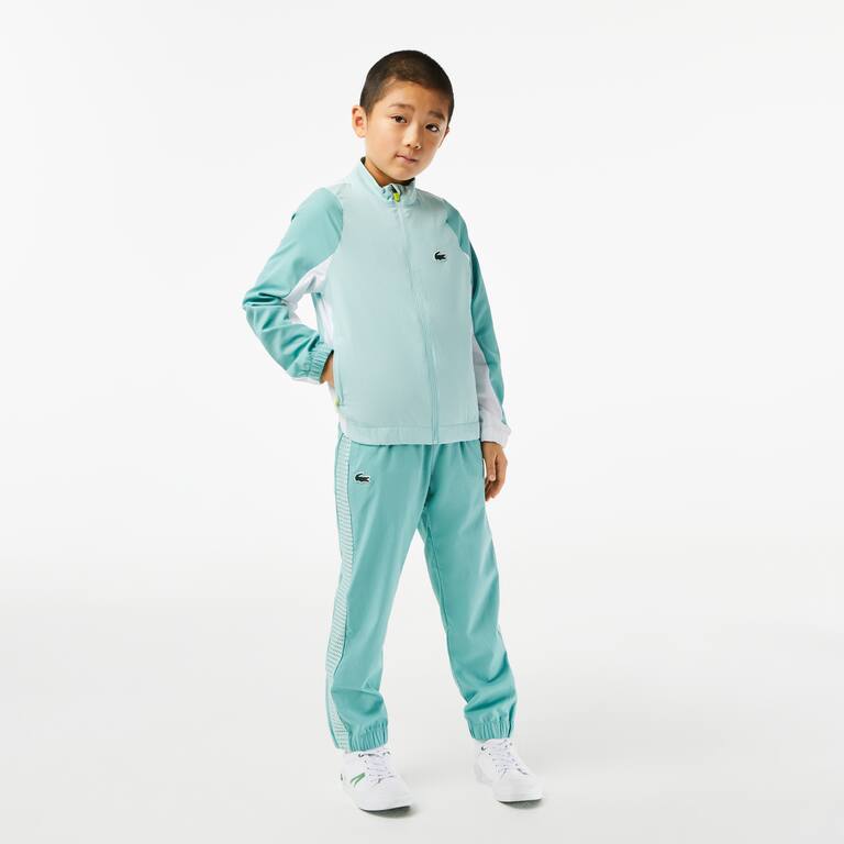 Ensemble de survêtement garçon Lacoste Tennis color-block Survetements - Vert - Lacoste - Garçon