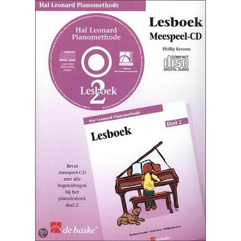 De Haske Hal Leonard Pianomethode lesboek 2 meespeel-cd