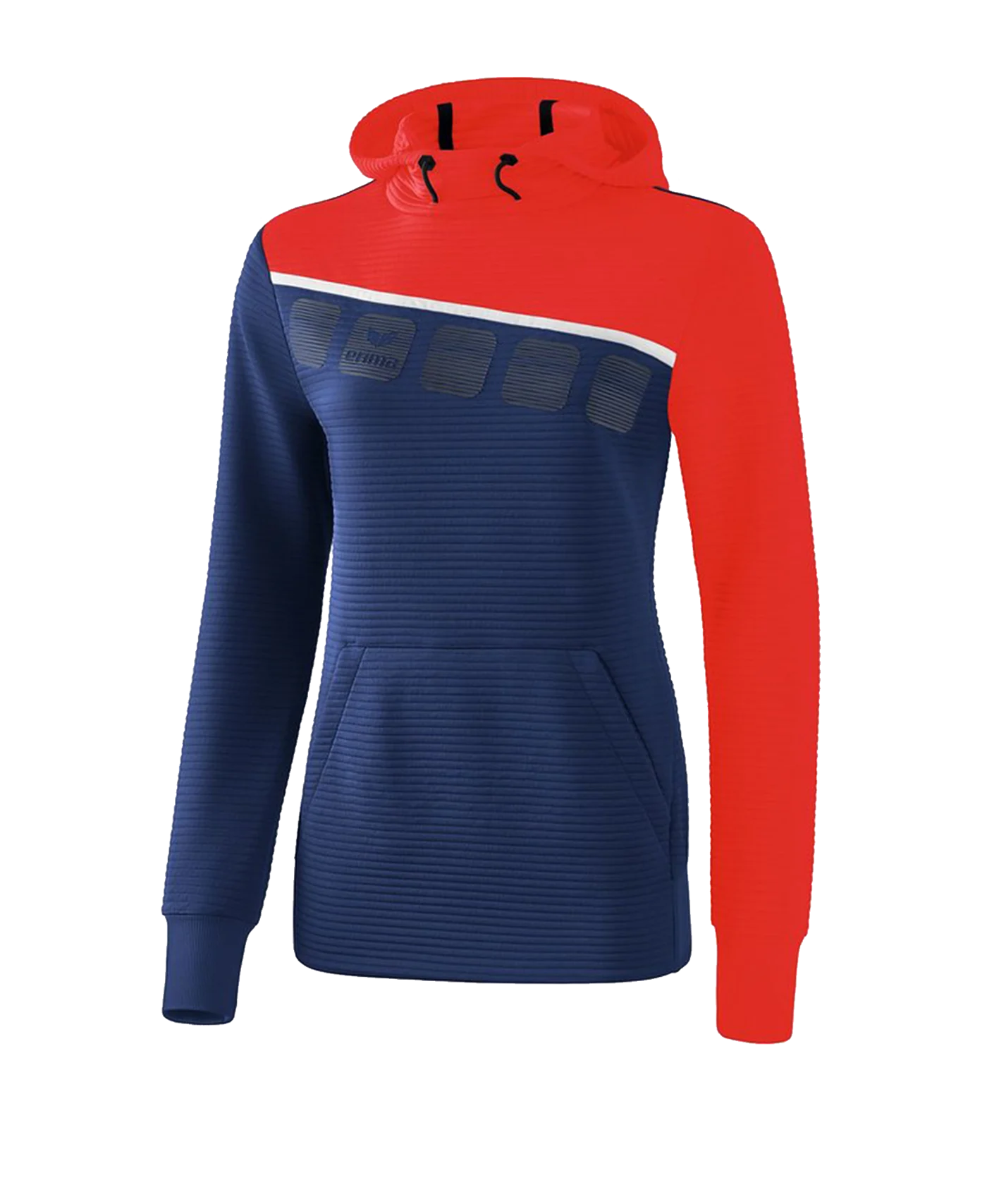Erima 5-C Kapuzensweat Damen Blau Rot