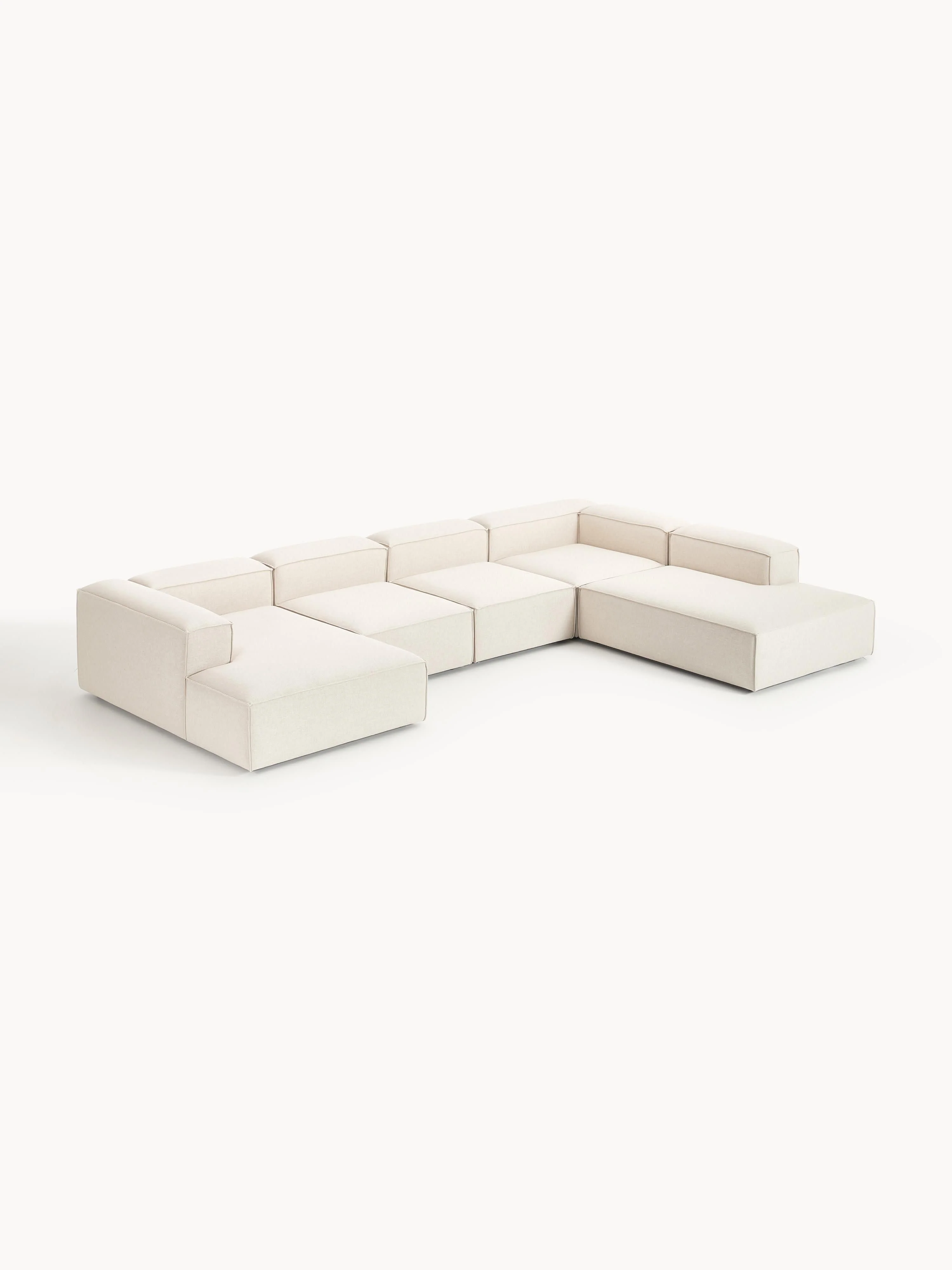 Modulaire U-bank Lennon van linnenmix