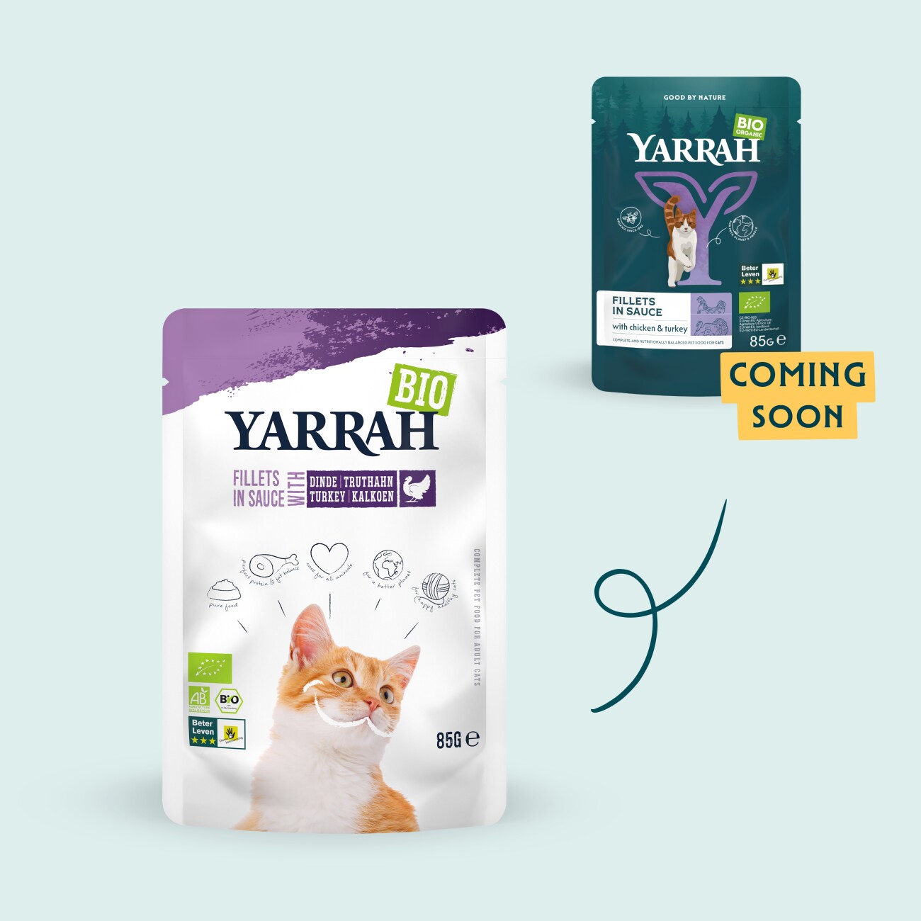 Yarrah Bio Pouch Filets in Soße 14x8 5g Truthahn