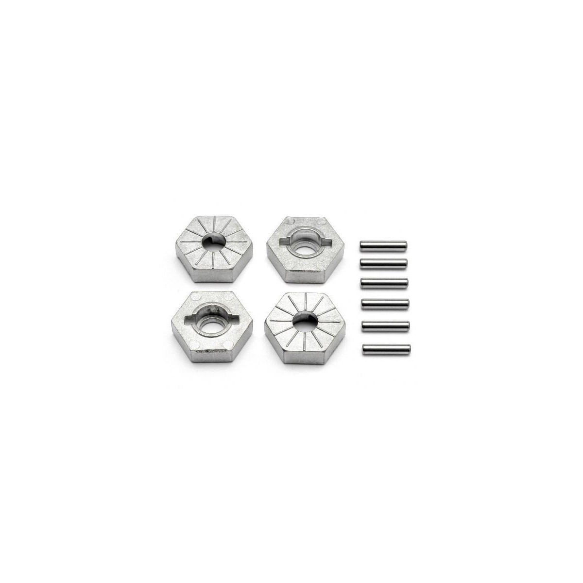 Hex Wheel Hub 17Mm (Silver)