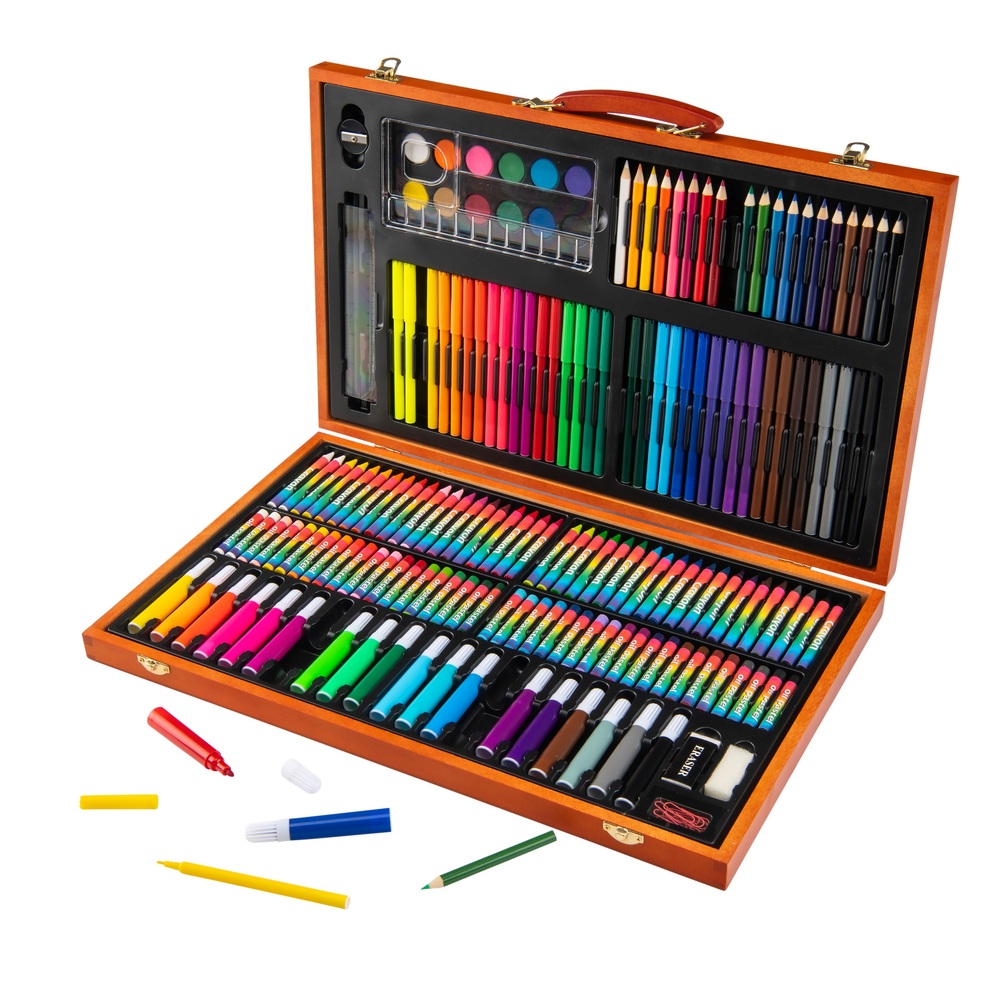 183-teiliges Junior-Kunstset aus Holz