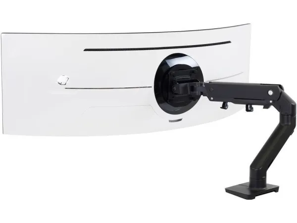 Ergotron HX - Monteringssæt (drejelig arm, klemme til montering på skrivebord, pakning til gennemføring, monterings-hardware, forlængerdel, HD-drejeled) - Constant Force Technology - for LCD-display/kurvet LCD-display - mat sort - skærmstørrelse: up