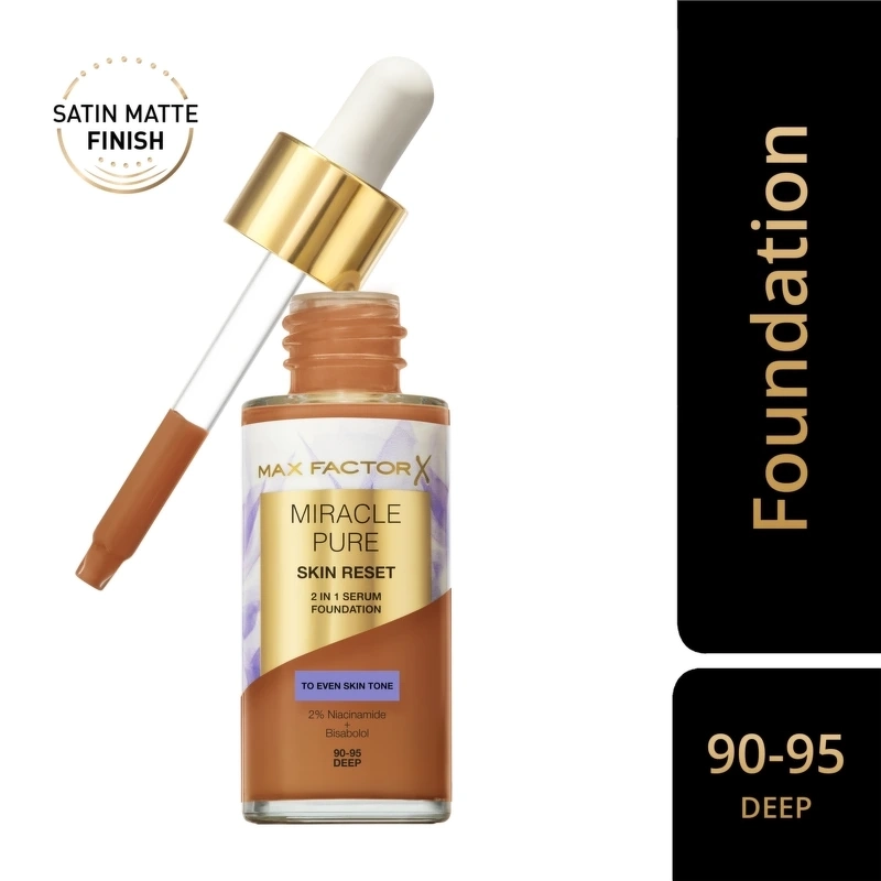 Max Factor Miracle Pure 2in1 Skin Reset Serum Foundation 30 ml - 80-85 Medium
