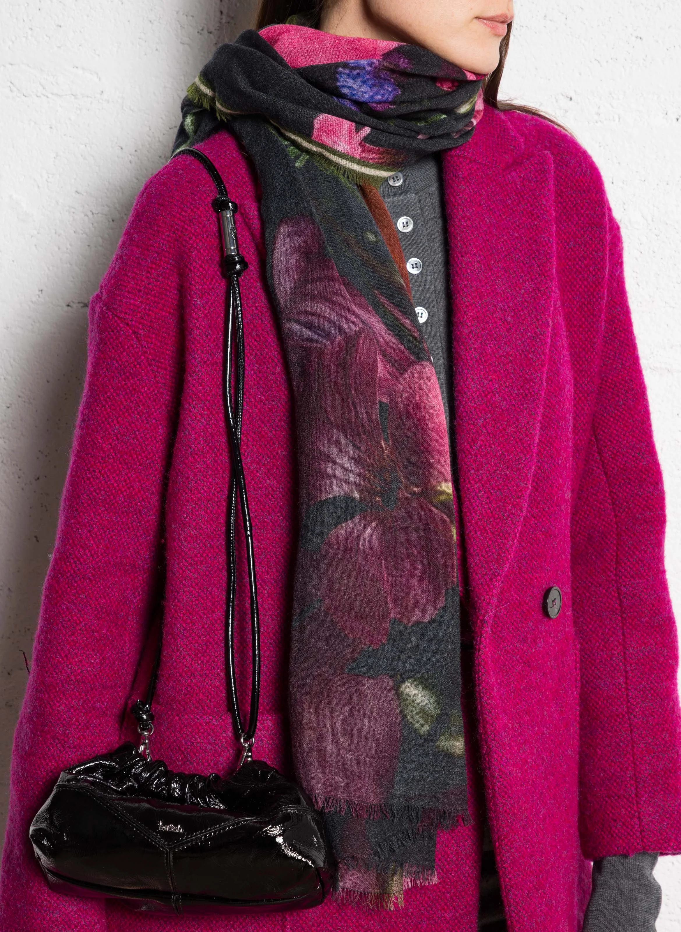 JUNE - Sac bandoulière en cuir | Noir