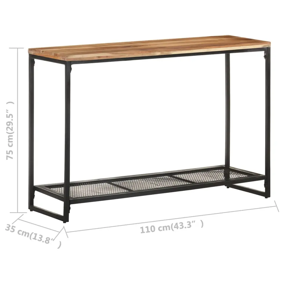 vidaXL - Consoletafel - Bruin - Acaciahout