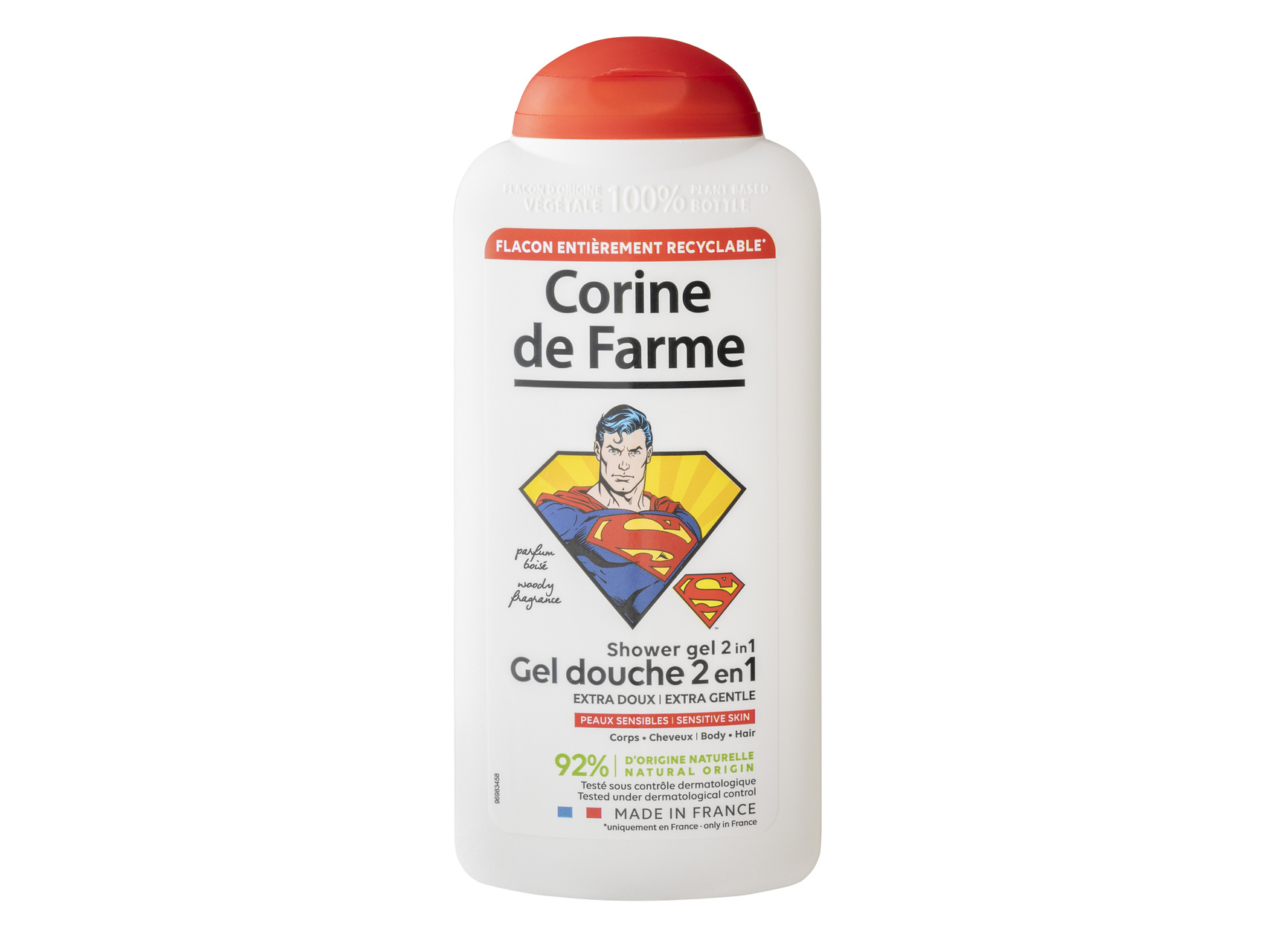 GEL DE DUCHE CORINE DE FARME 2 EM 1 SUPER HOMEM 300 ML