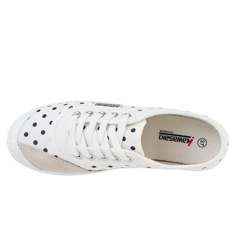 Tênis de lona com estampa de bolinhas da Kawasaki Footwear