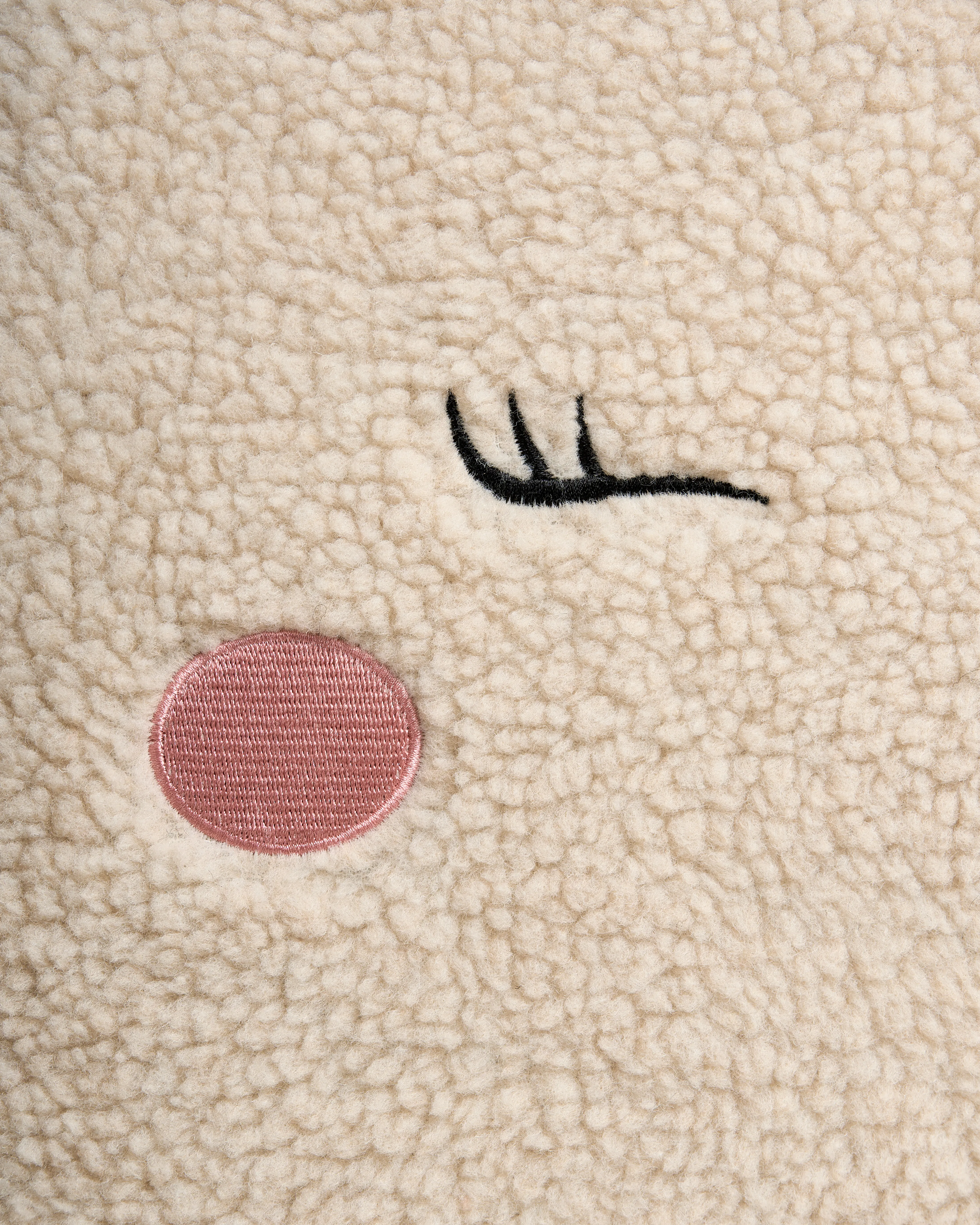 Kinderfauteuil Eenhoorn LULEA Bouclé Lichtbeige