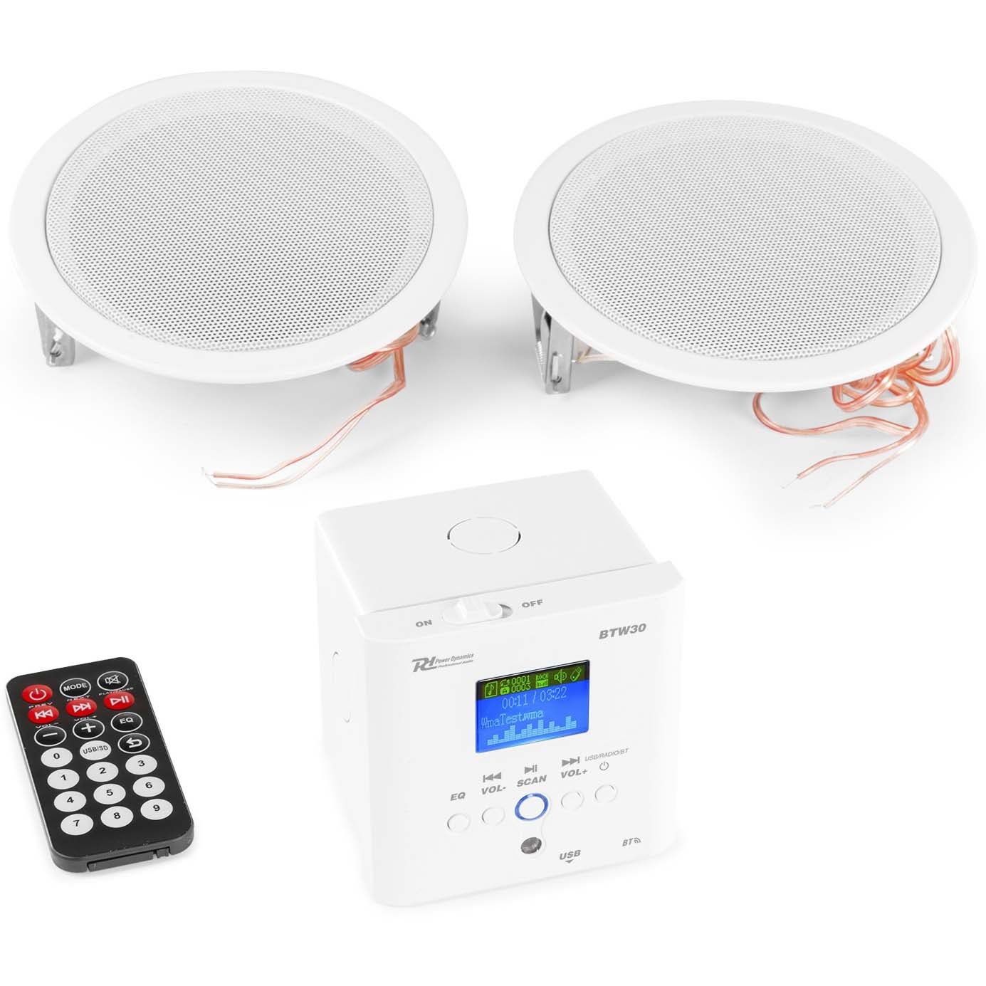 Power Dynamics BTW30SET BTW30SET muzieksysteem 2x 15W wit