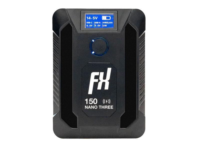 FXLion Videokamera-Akku Nano Three Wireless V-Mount 150 Wh Videokamera-Akku