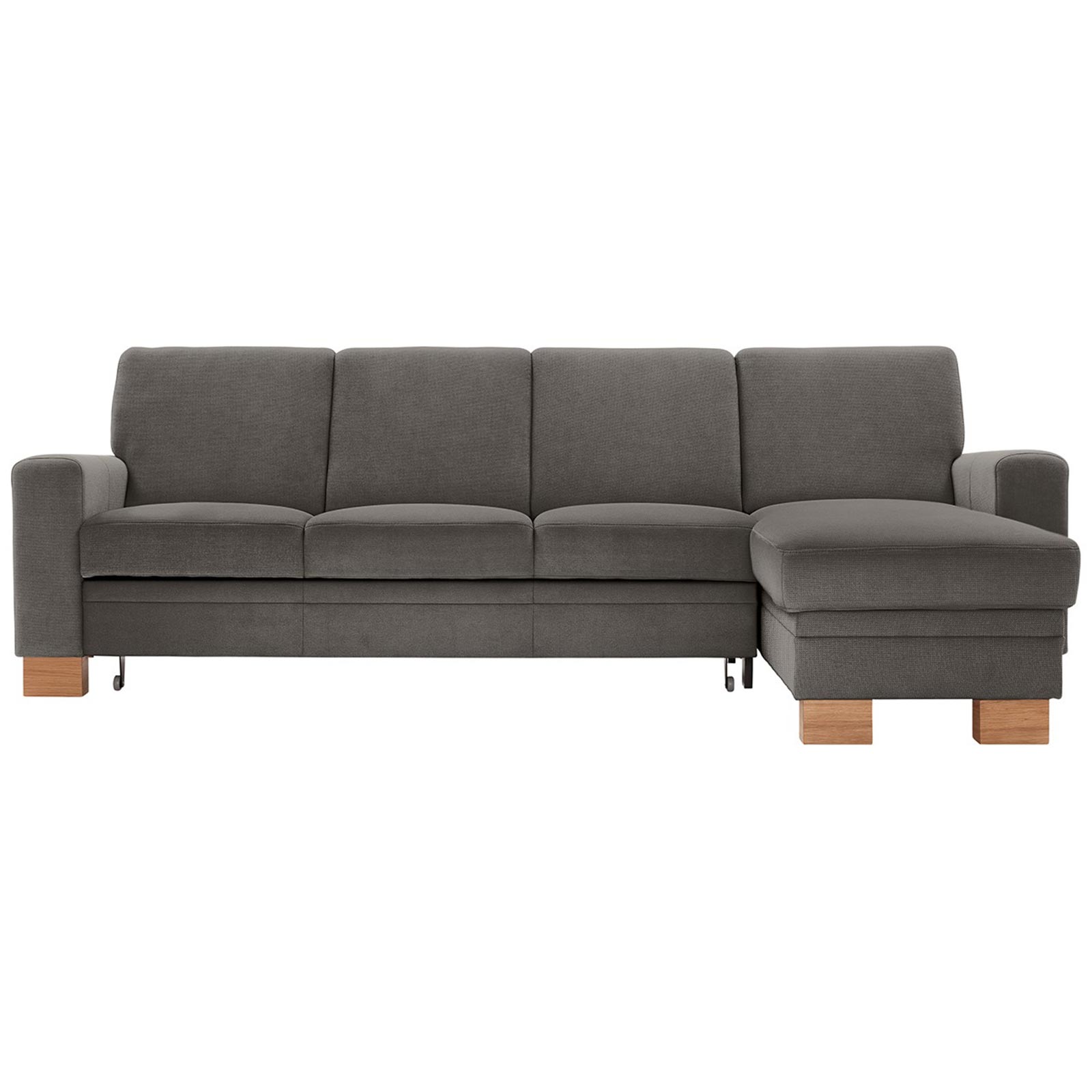 polsterpower Ecksofa - Belle grey - Basismodell - Recamiere rechts