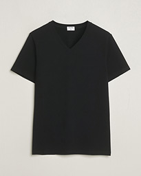 Filippa K Organic Cotton V-Neck T-Shirt Black