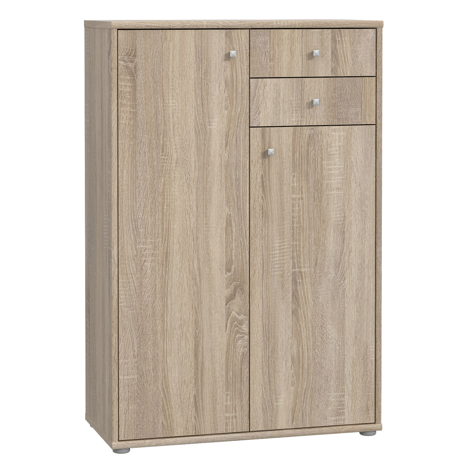 Kommode - Sonoma Eiche - 74 cm breit - 2 Türen - 2 Schubfächer
