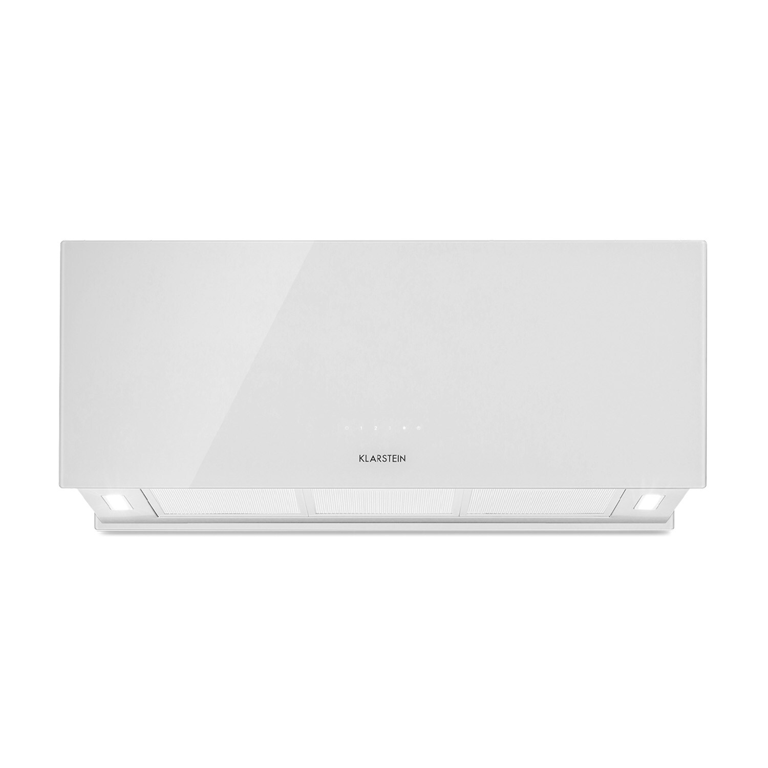 Kronleuchter XL Inselabzugshaube 90cm Umluft 590m³/h LED Touch weiß Weiß