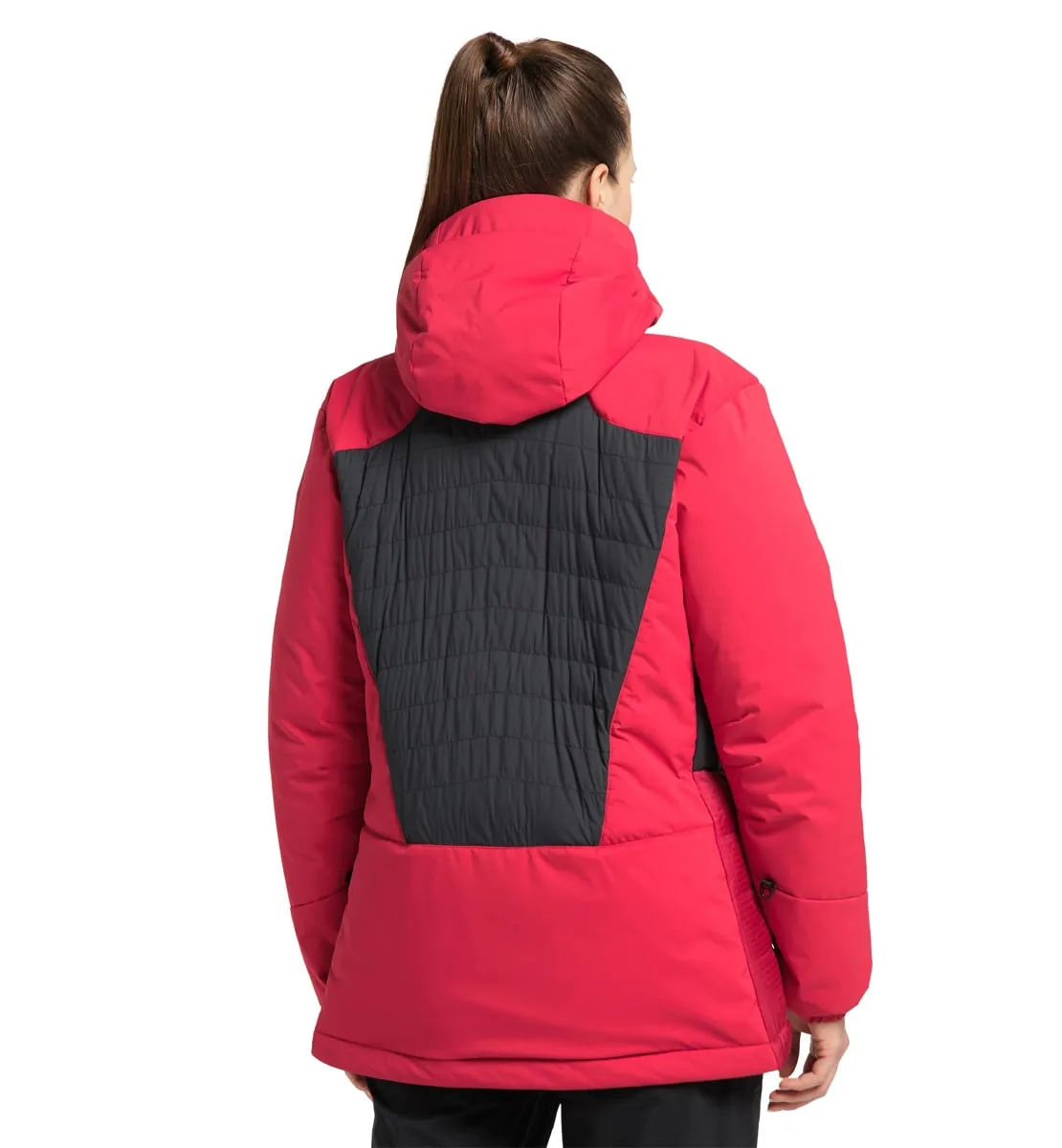 Haglöfs Nordic Expedition Down Hood Women Scarlet Red/Dala Red