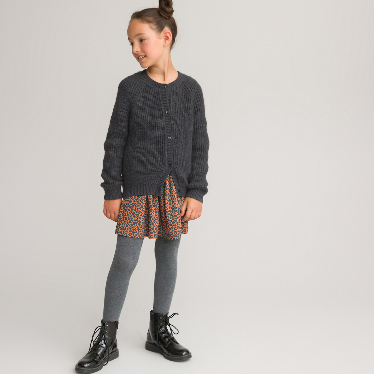 LA REDOUTE COLLECTIONS<br>Cardigã em tricô grosso