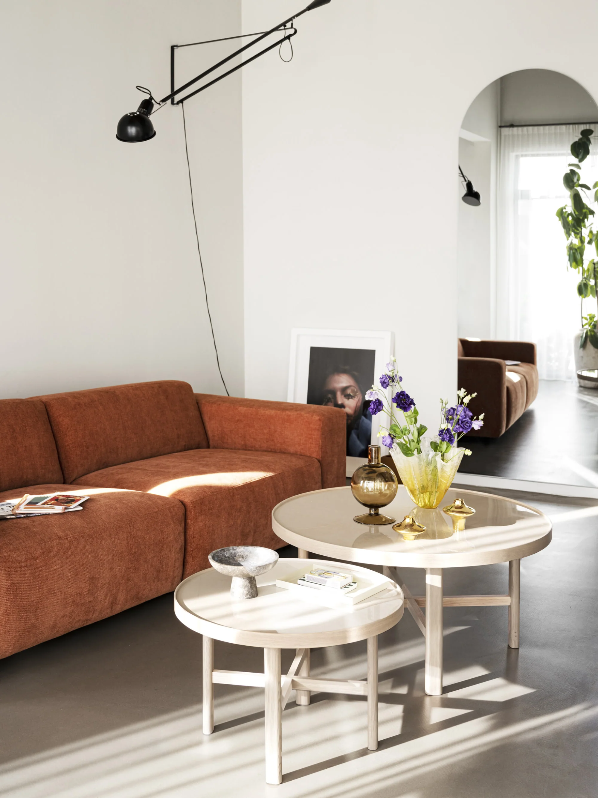 Ronde salontafel Marsden van eikenhout, Ø 60 cm