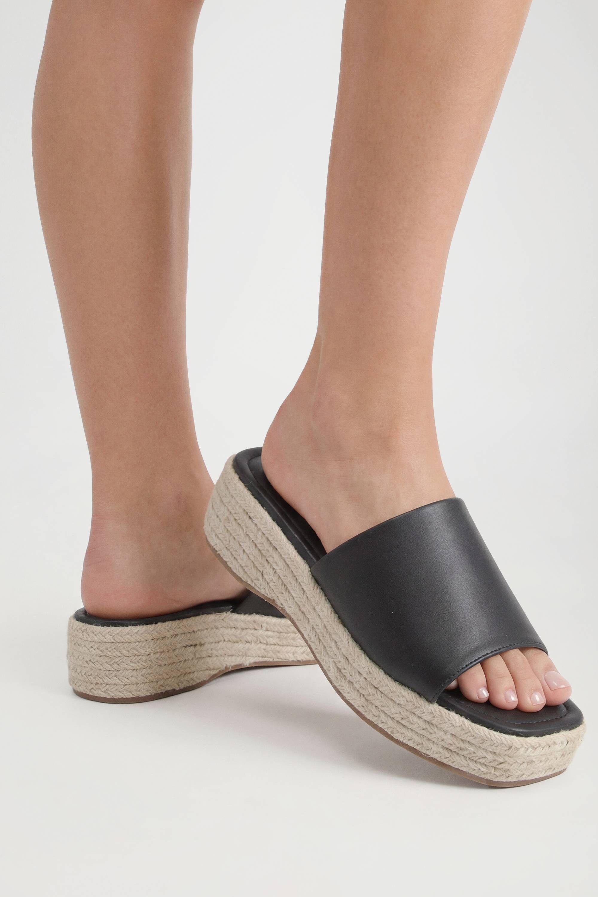 boohoo Mules Compensées Espadrilles