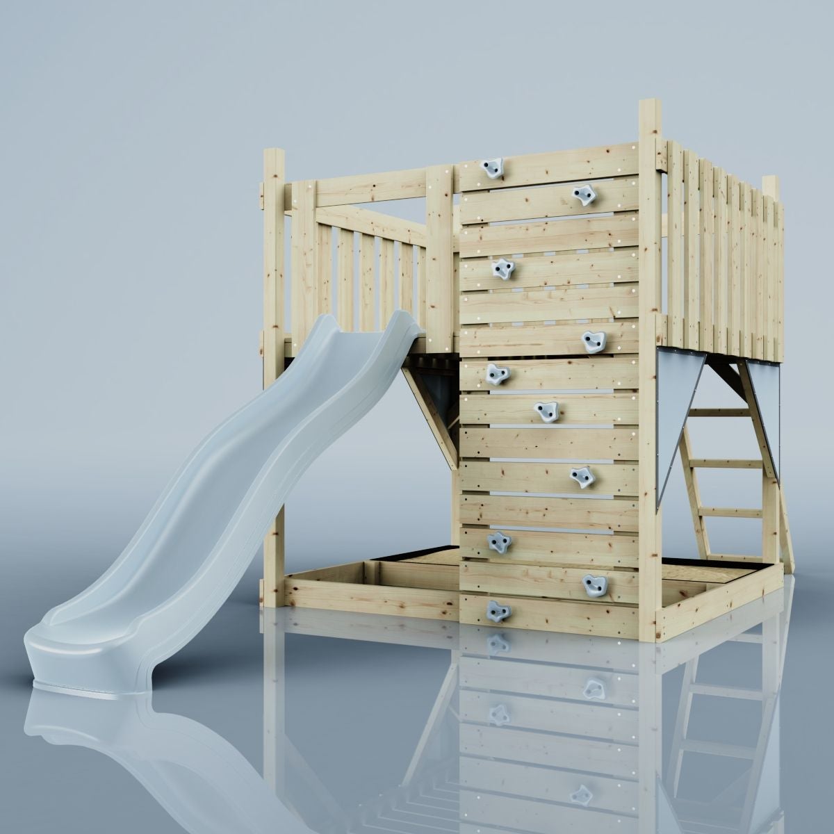PolarPlay platform sterrenhemel van hout in blauw