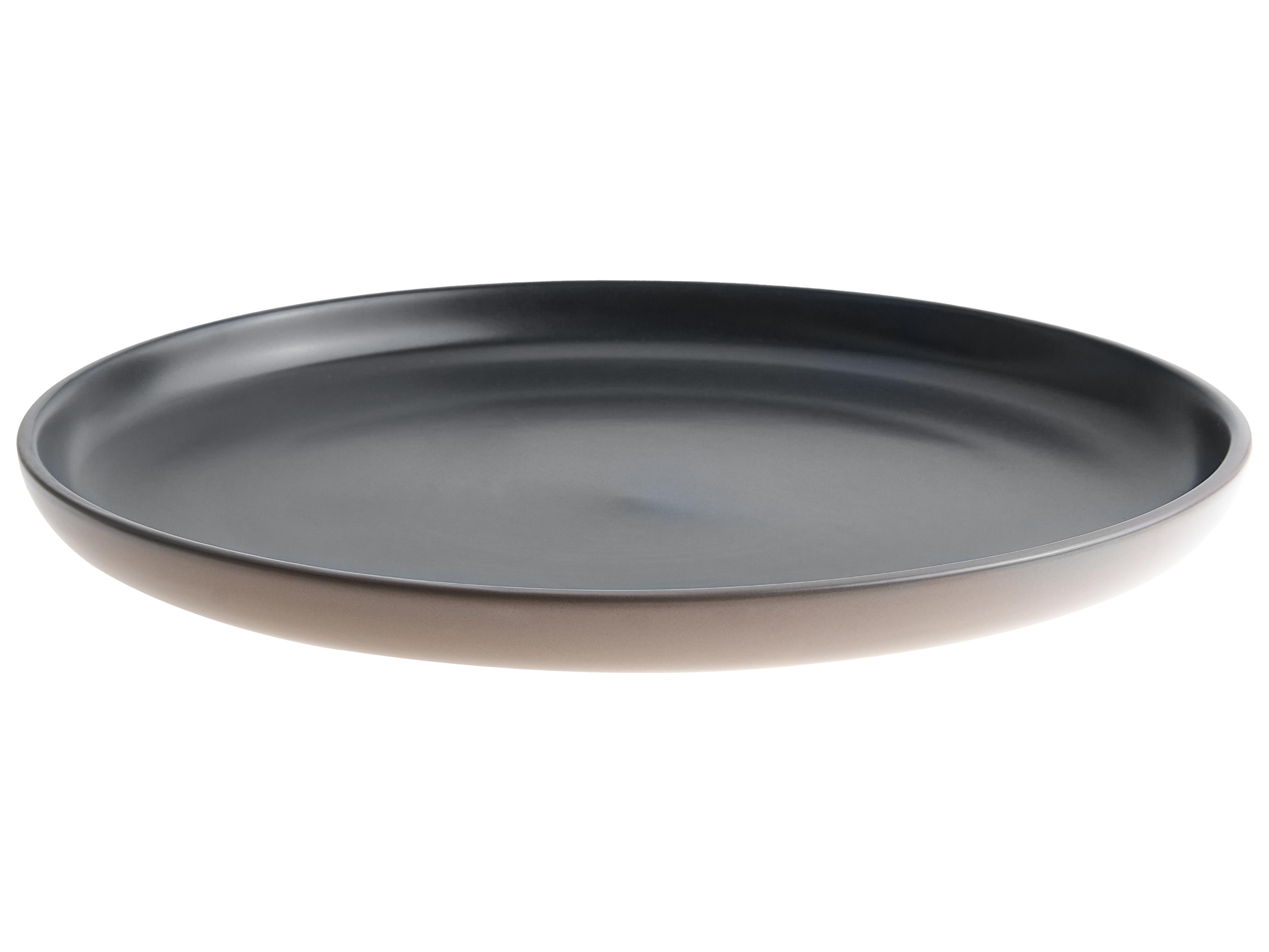 16-delige serviesset NUTMEG Steengoed Zwart/beige