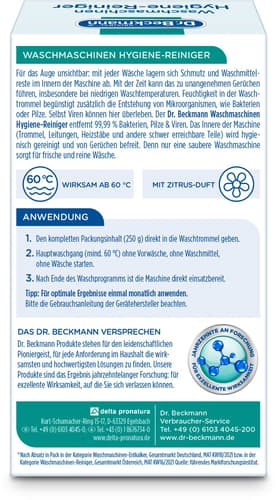 Dr. Beckmann Spülmaschinen Hygiene-Reiniger Biozidprodukt