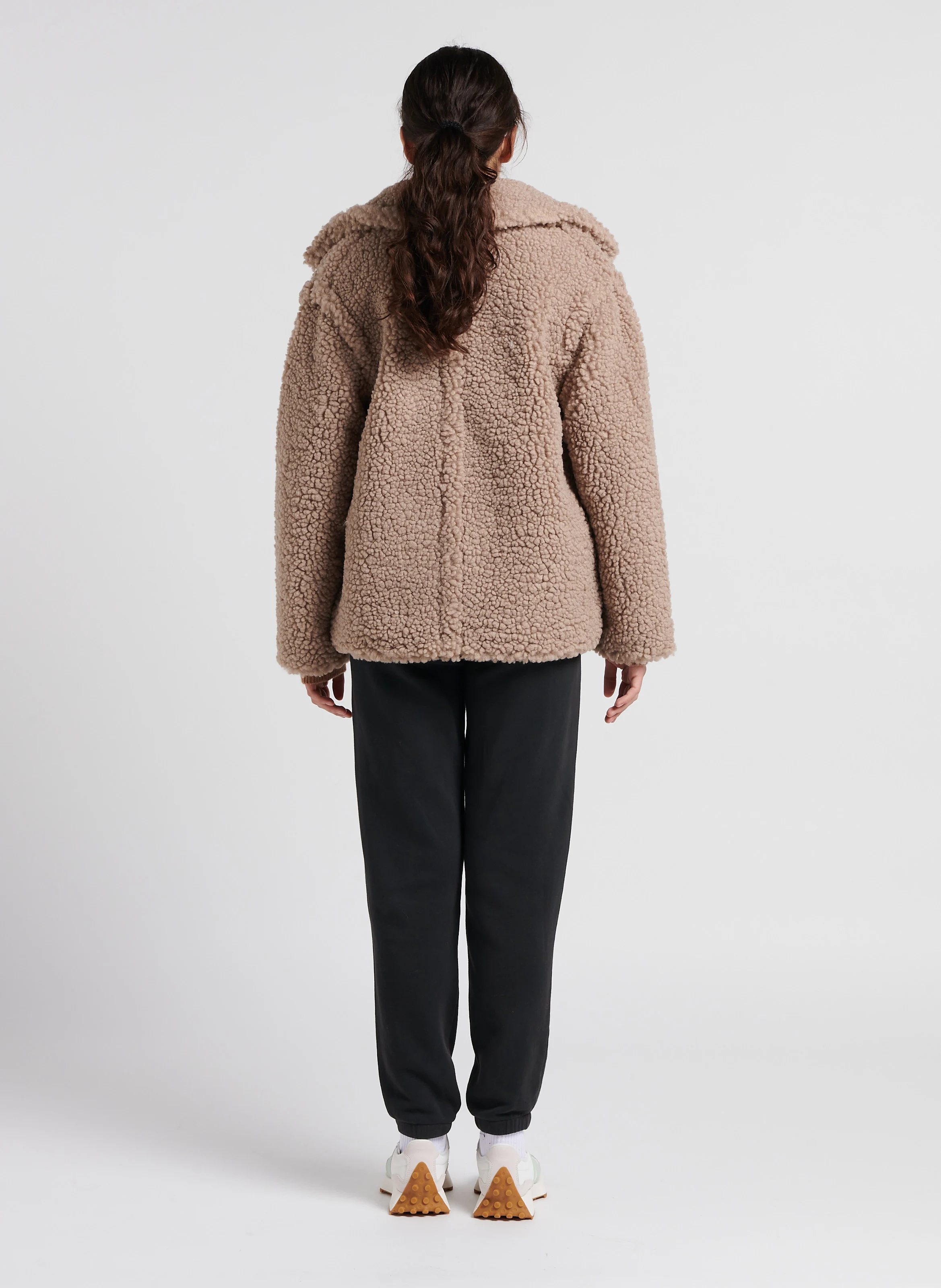 IZUBIRD - Jogging taille haute en coton mélangé | Noir