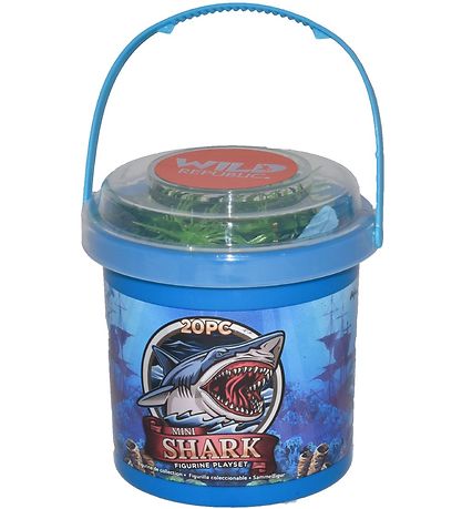 Wild Republic Eimer m. Tiere - Mini - 20 st. - Haie