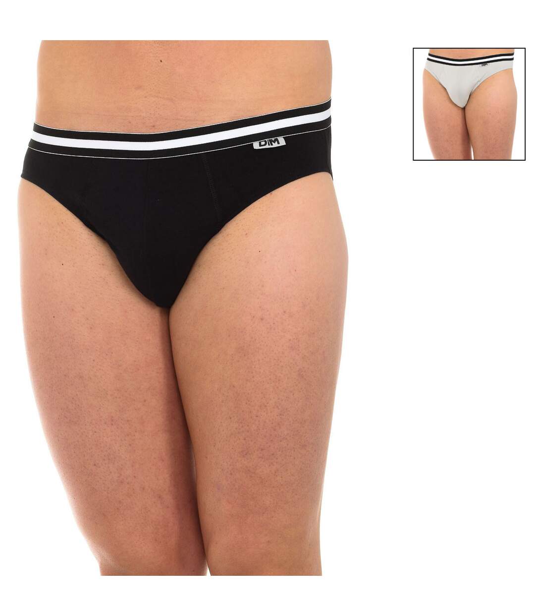 Pack-2 Briefs Cotton Streech tejido transpirable D6577 hombre