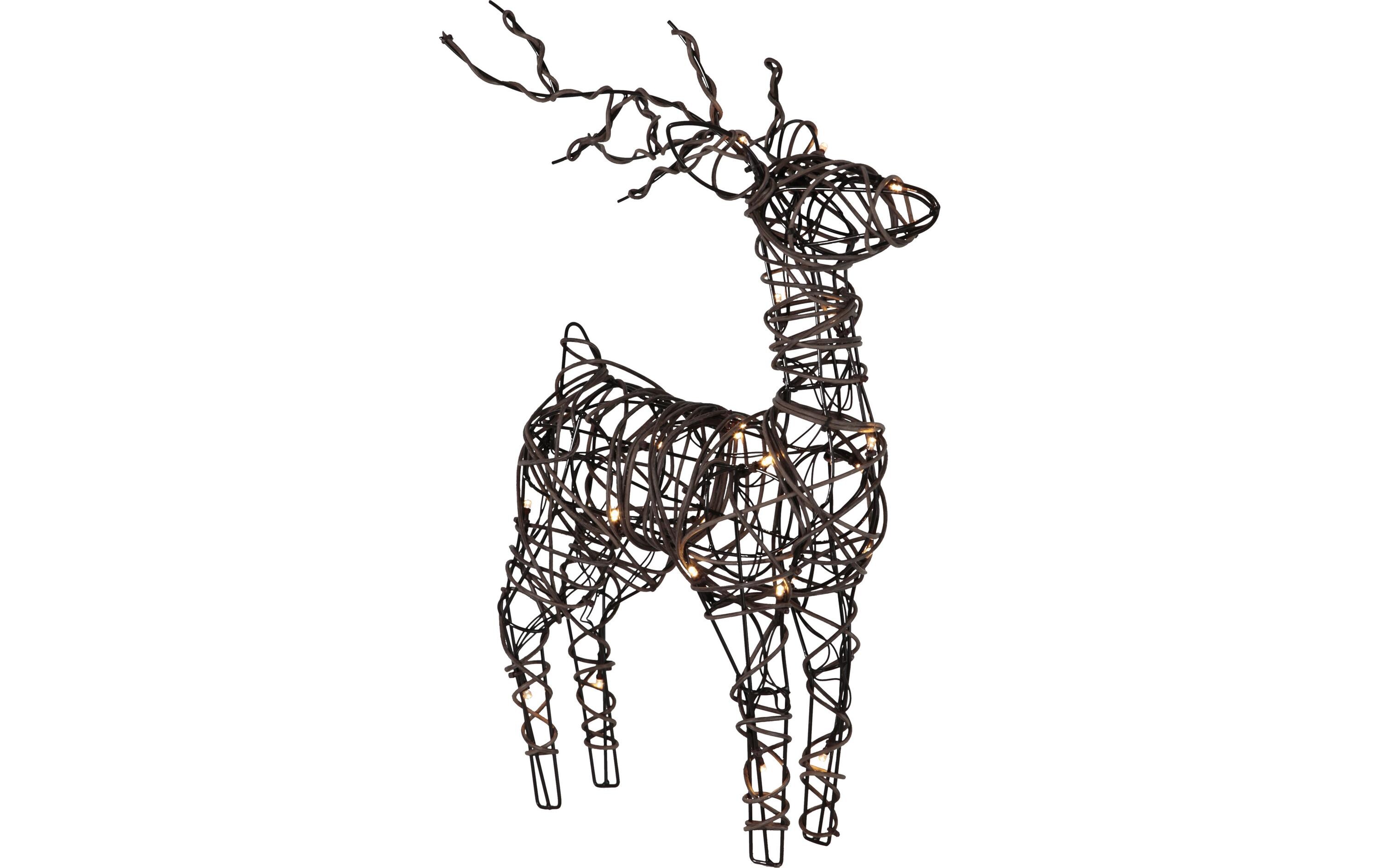 LED-Figur Vixen Rentier, 55 cmLED Weihnachtsdekoration Rentier