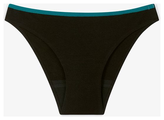 Culotte Menstruelle en coton pour Ados - Flux moyen - Noir