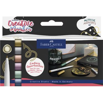 FABER-CASTELL Creative Marker GOLDFABER, étui de 6