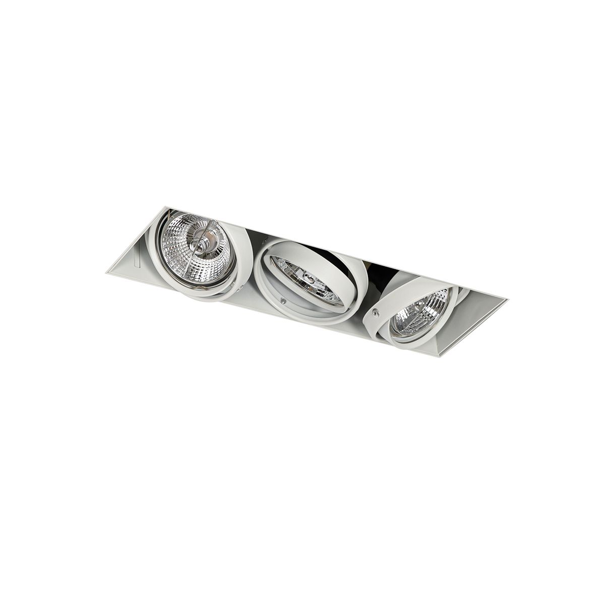 Set van 6 Inbouwspot wit GU10 AR70 trimless 3-lichts - Oneon