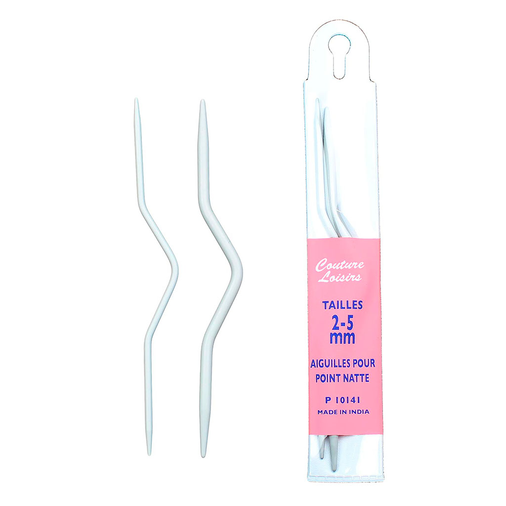 Lot de 2 aiguilles torsades N°2.5 et N°4