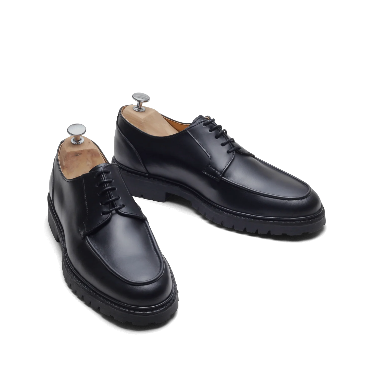 Canet-Derby en cuir noir