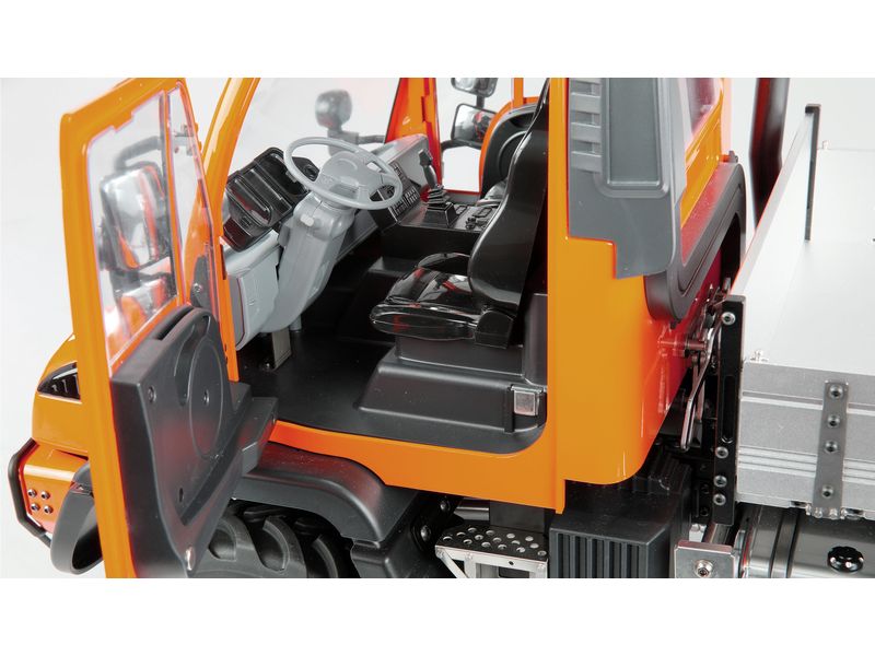 Amewi Mercedes-Benz Unimog Geräteträger 4WD Orange 1:10, AR Originalgetreues Unimog RC-Modell