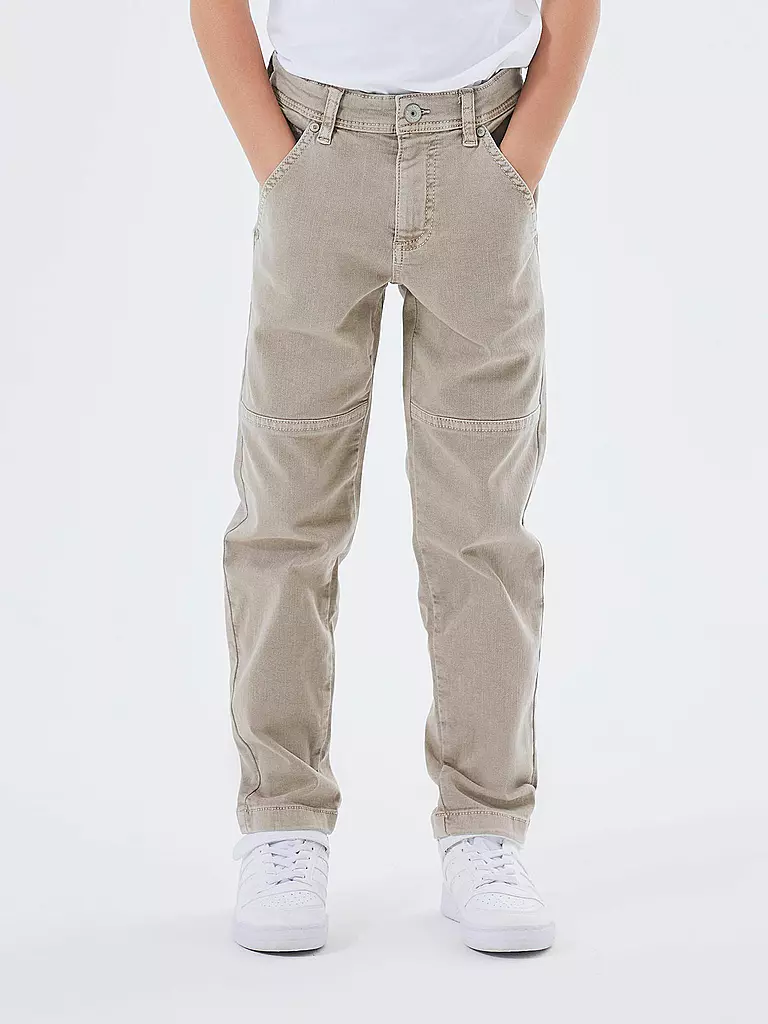 NAME IT Jungen Hose Tapered Fit NKMSILAS beige