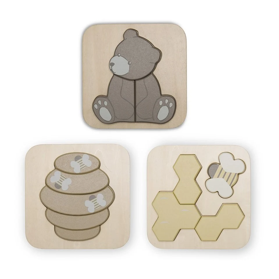 That's Mine - Toby Puzzle 3-pack Bear