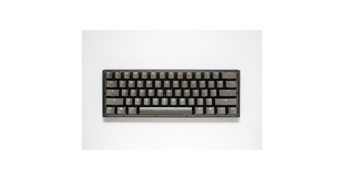 DuckyOne 3 Mini Aura, toetsenbord  (Zwart, US lay-out, Cherry MX Silent Red, 60%, ABS Double Shot, hot swap)
