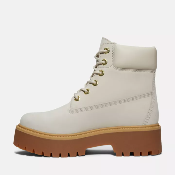 6-inch Boot Timberland Heritage Stone Street pour femme en blanc