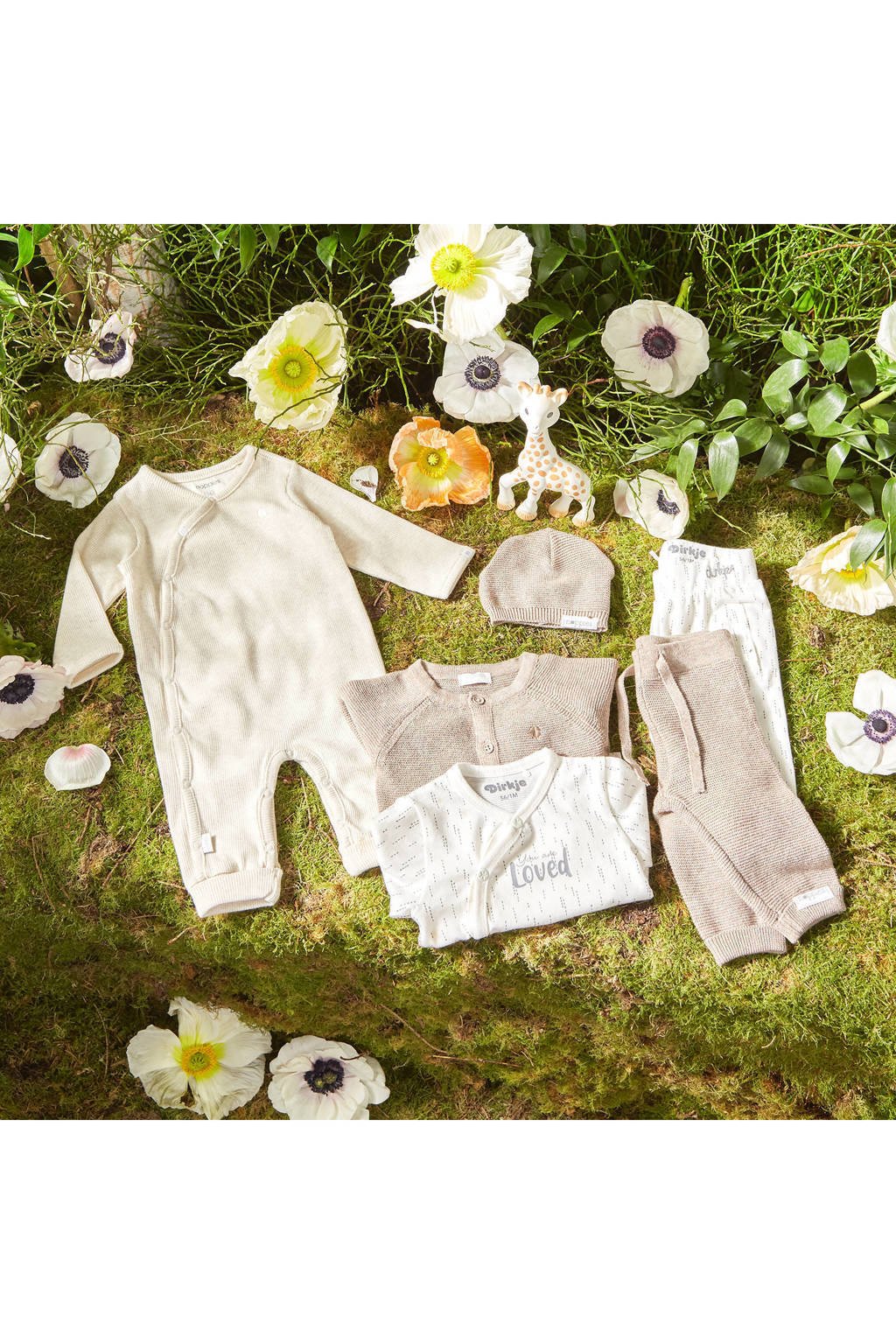 Noppies baby vest Naga van katoen taupe