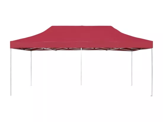 Tente de réception pliable Aluminium 6x3 m Bordeaux
