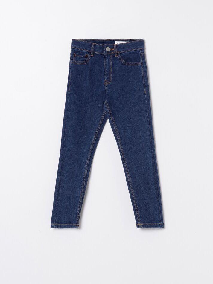 Calça jeans skinny básica - Azul