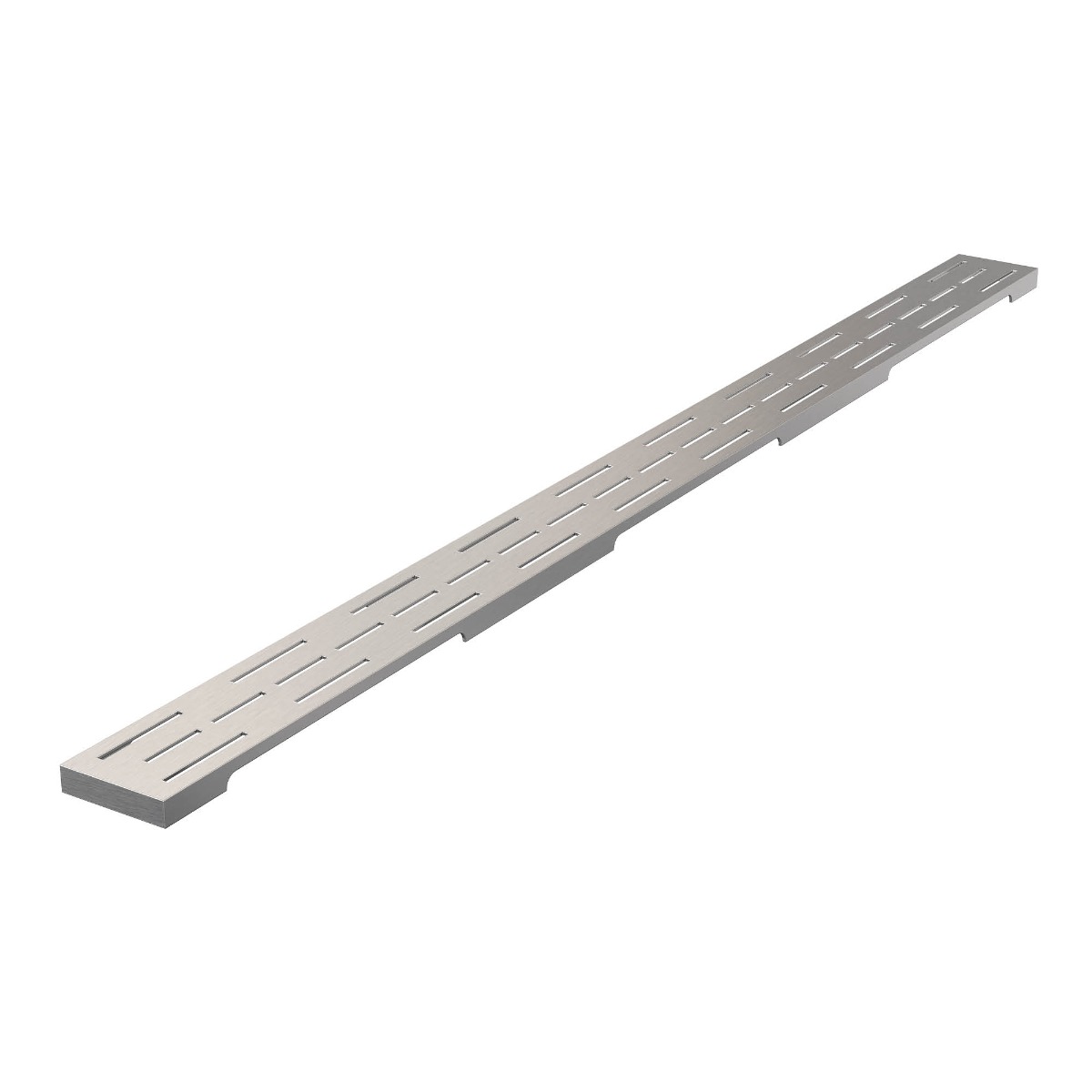 Brauer los standaard rooster 100cm RVS geborsteld