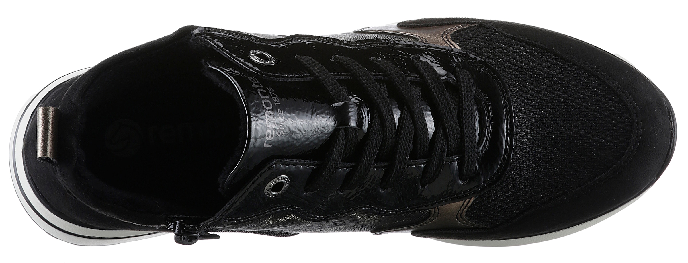 Remonte Keilsneaker  , Freizeitschuh, High-Top-Sneaker, Schnürer, Innenreissverschluss