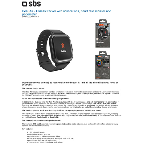 SBS Beat Air sportsur - sort