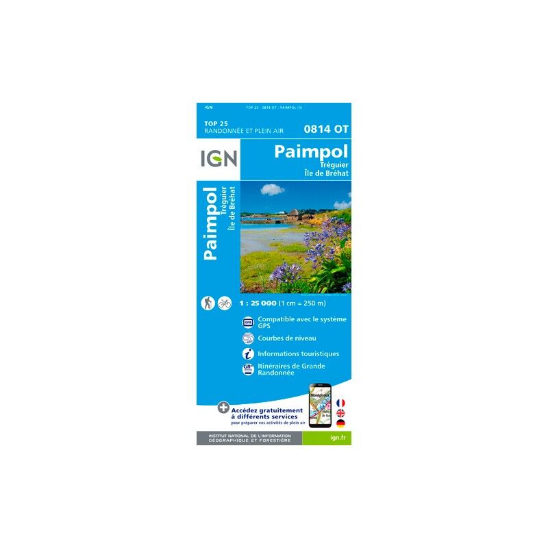 Paimpol / Tréguier / Ile De Bréhat - Carte topographique