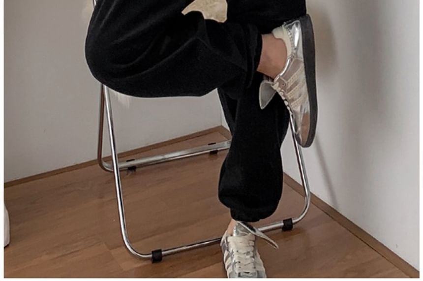Chubby Girl - Effen joggingbroek met elastische taille