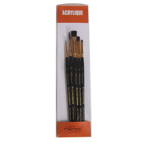 Léonard Black Ruby Acrylpinsel-Set, Serie 30